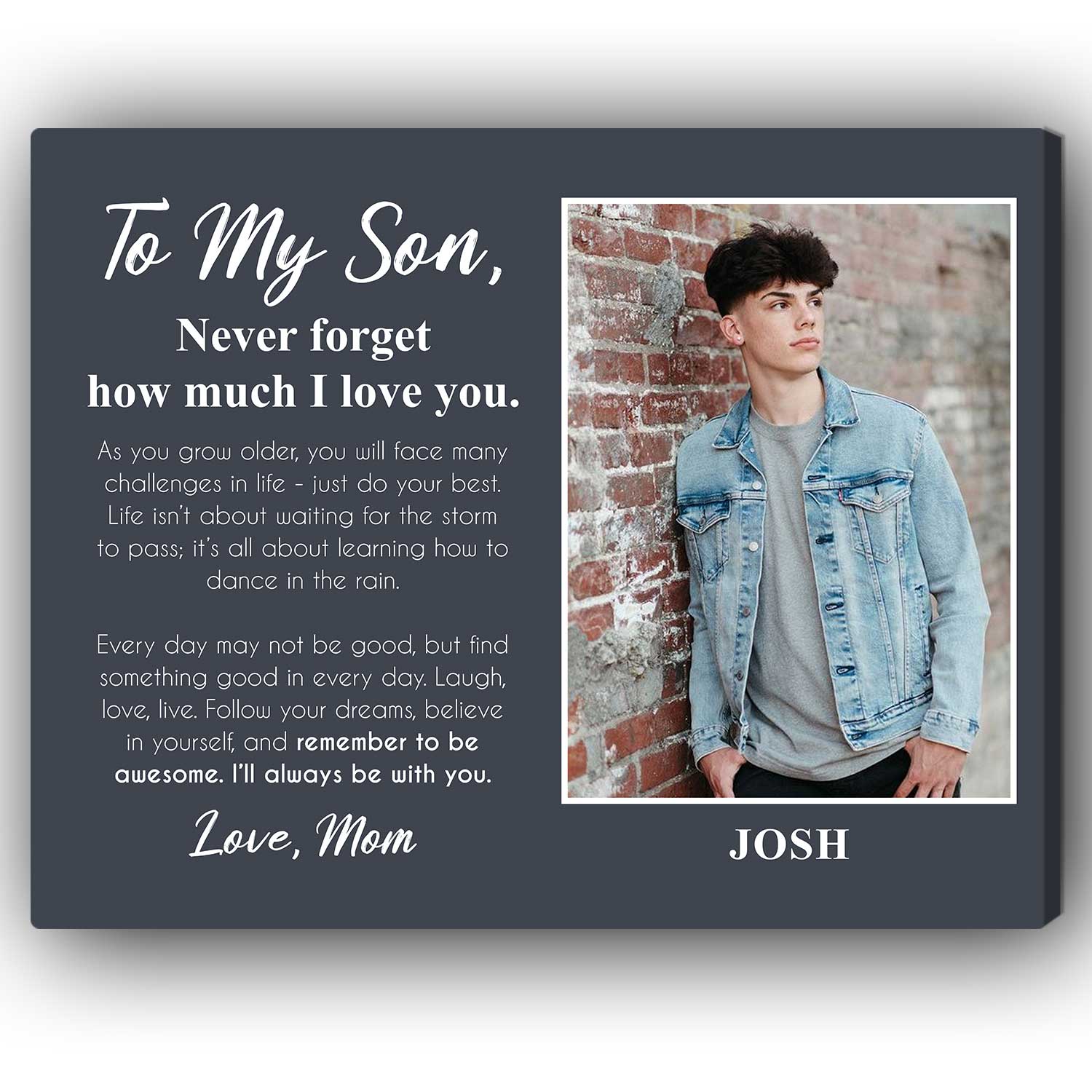 Gift To My Son - Personalized Valentine display picture 1