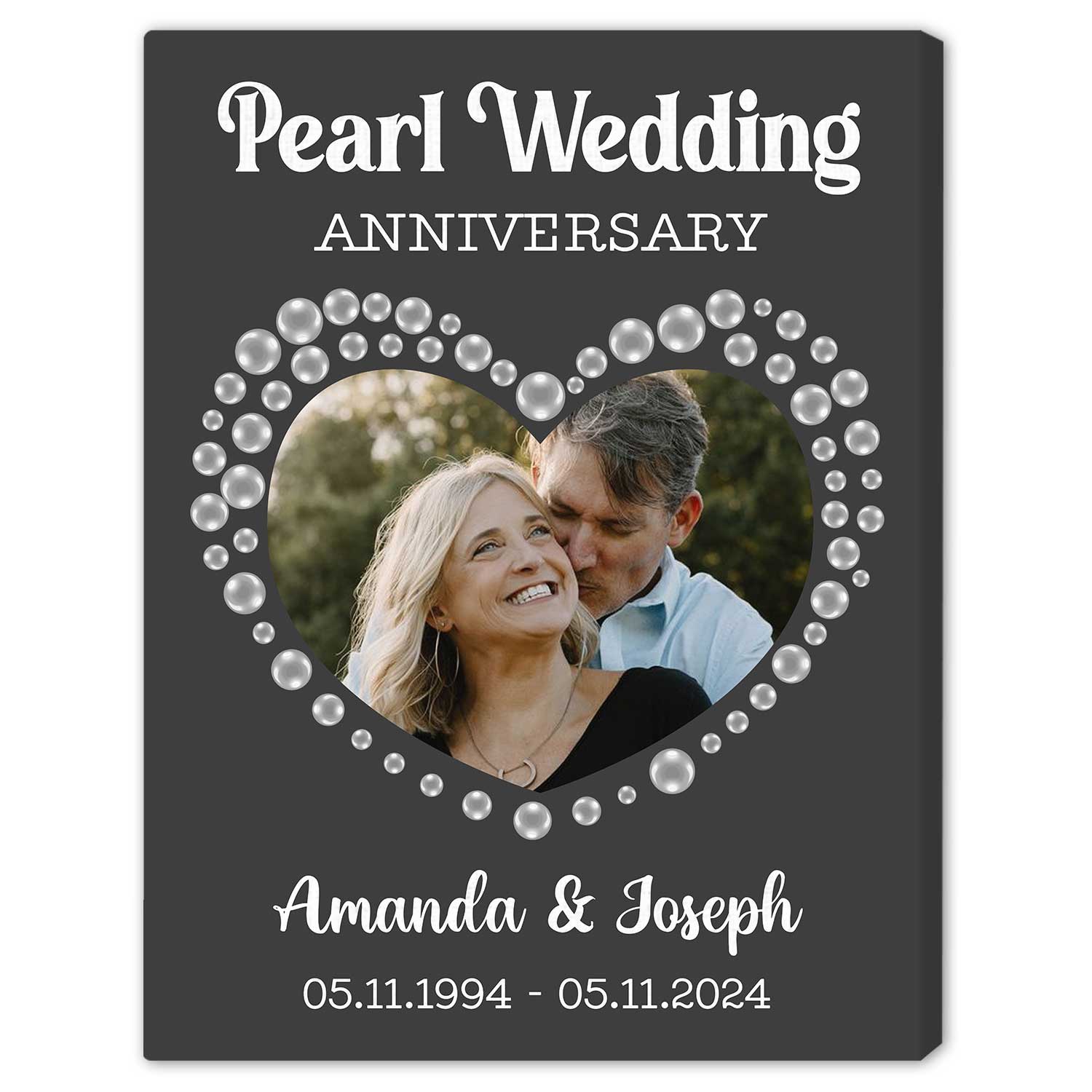Pearl Wedding Anniversary Personalized 30 Year Anniversary gift