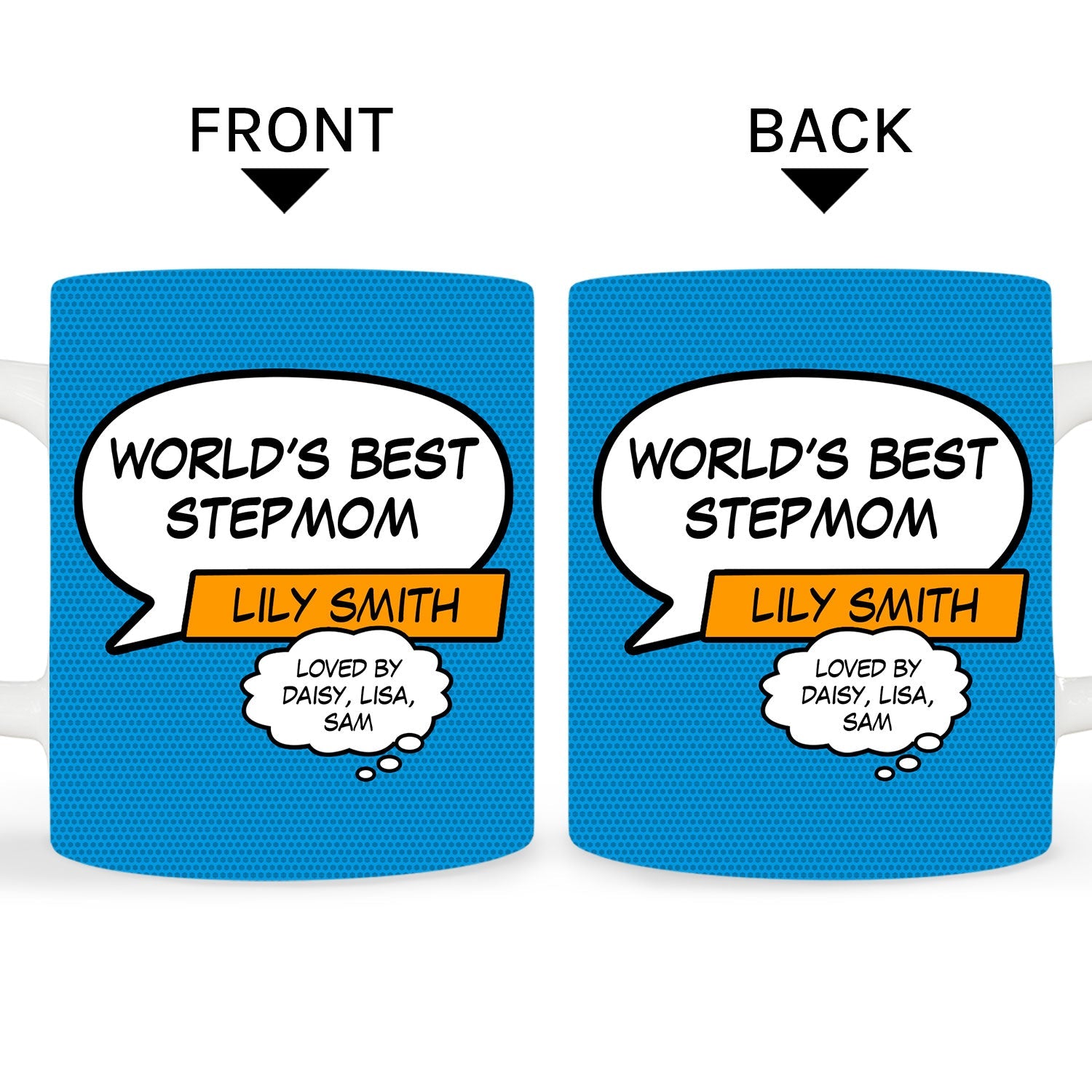 World's Best Step Mom Personalized Mother's Day, Birthday