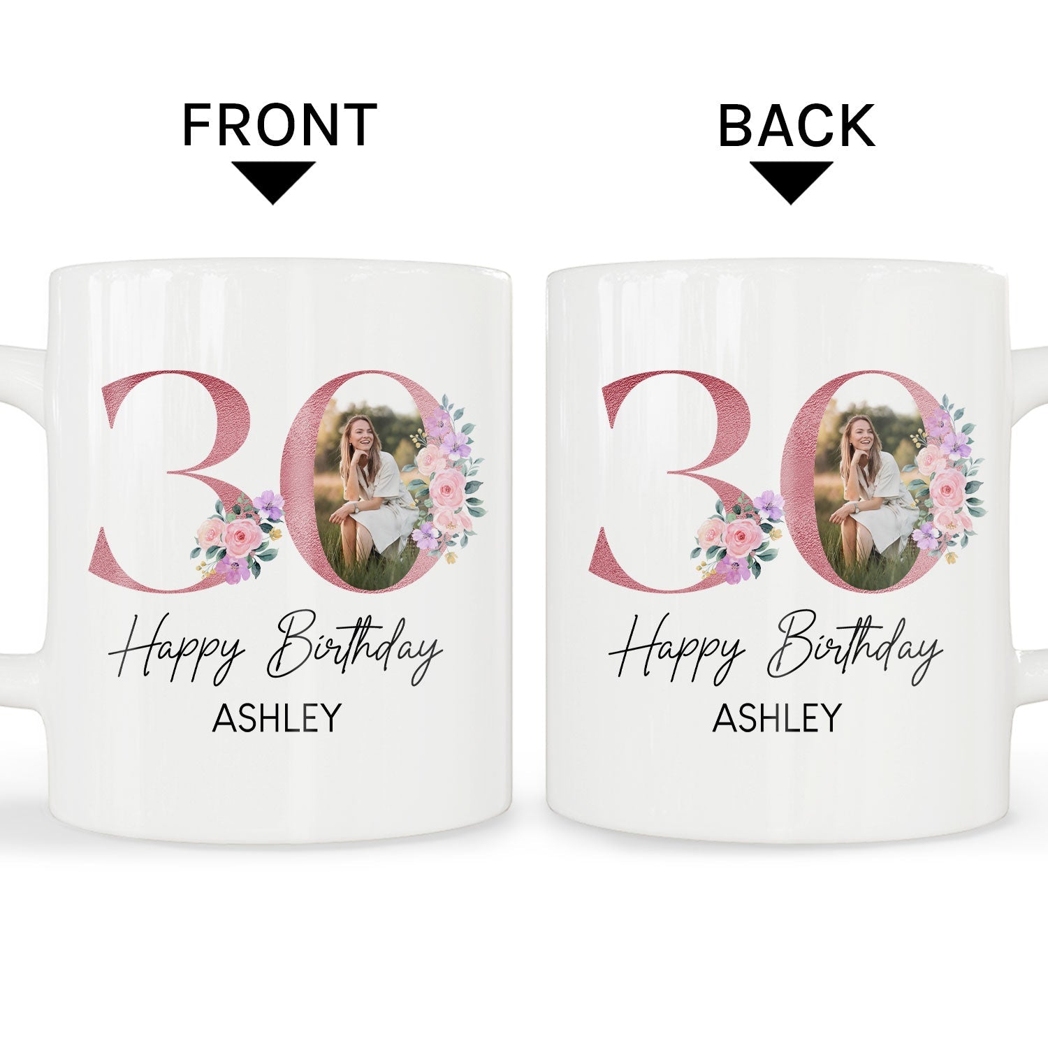 Happy Birthday - Personalized 30th Birthday gift For 30 Year Old