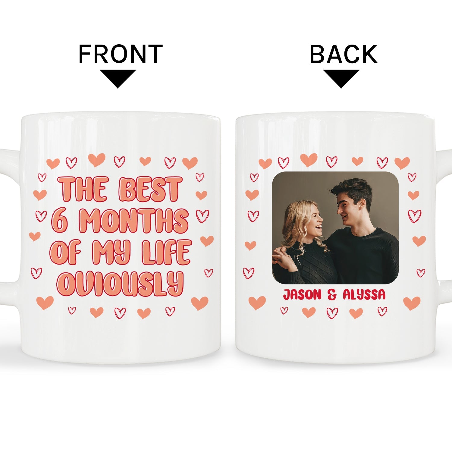 best customized coffee mug offer for 6 mugs The Best 6 Months Of My Life - Personalized 6 Month Anniversary gift For Him or Her - Custom Mug