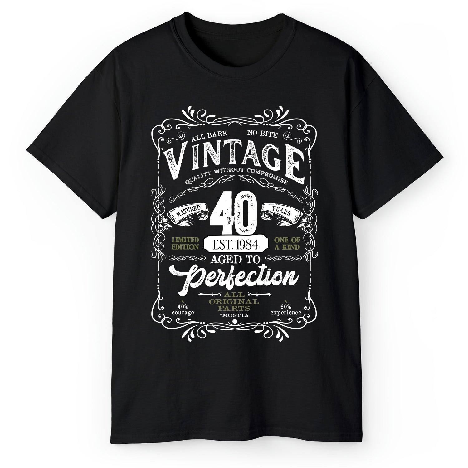 Matured 40 Years - Personalized 40th Birthday gift For 40 Year Old Men - Custom Tshirt