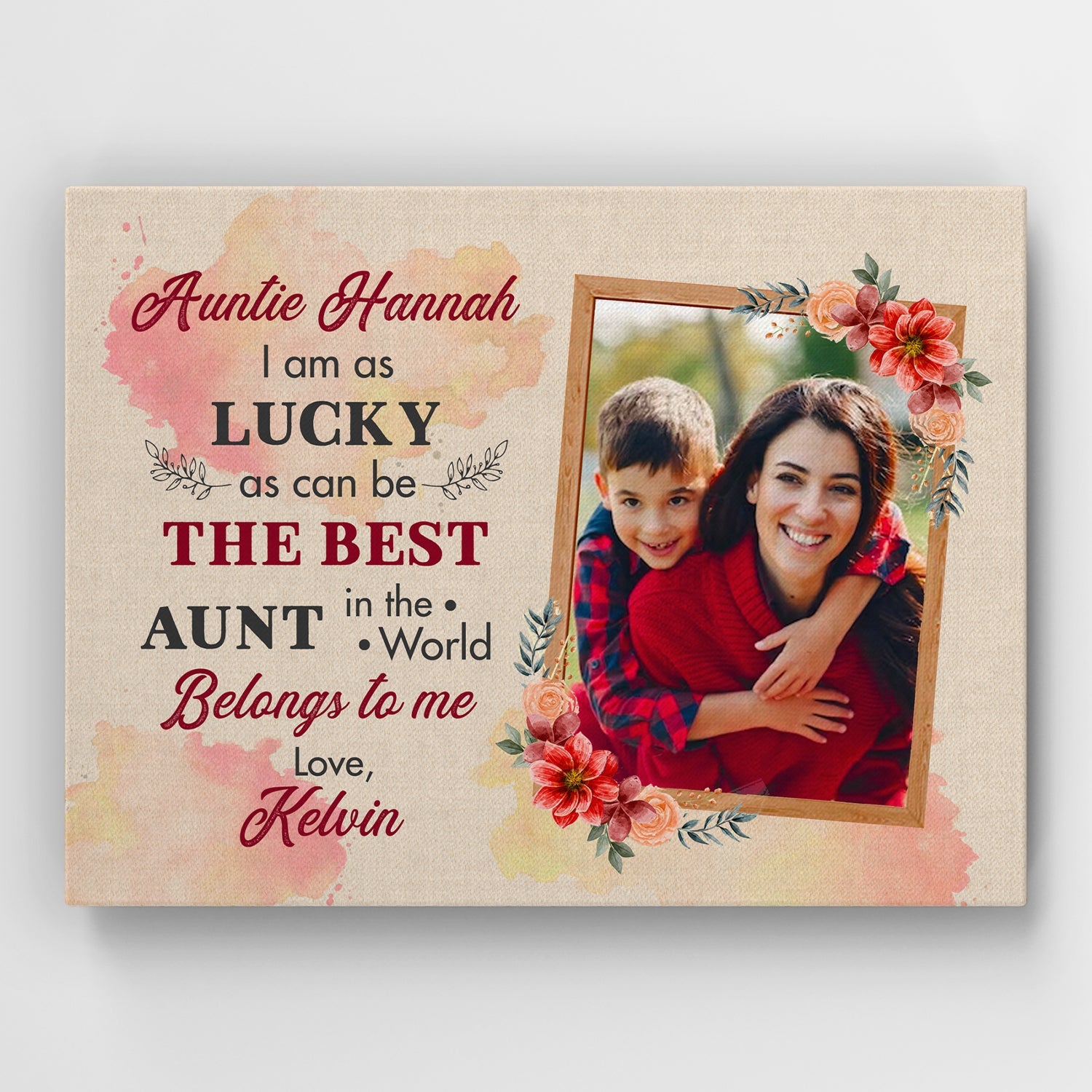 thumbnail image 2 of Personalized Mother's Day Gifts - Custom Photo Canvas Print 2 of 9