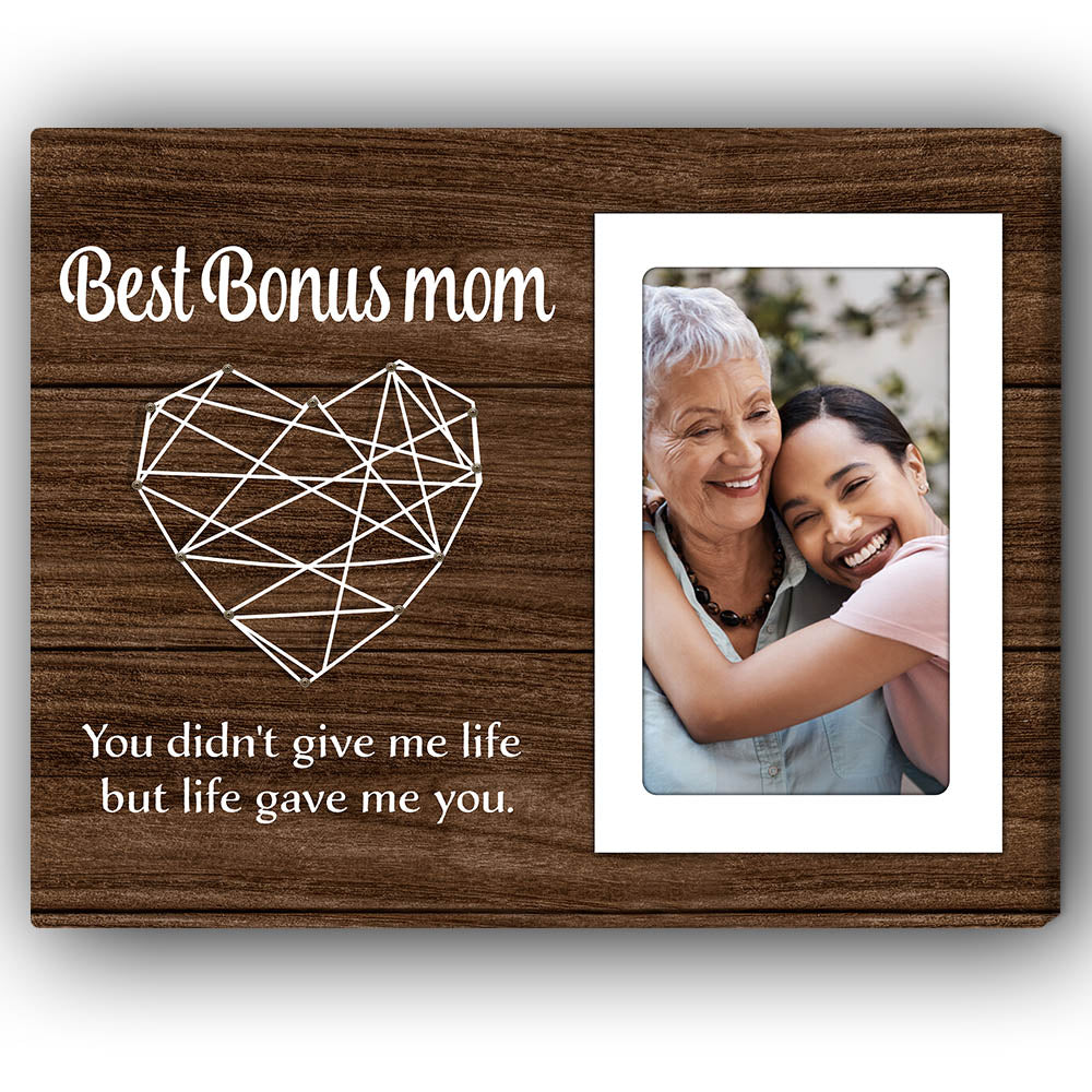 Bonus Mom Personalized Gifts Mother's Day Gift For Bonus Mother - Oh Canvas