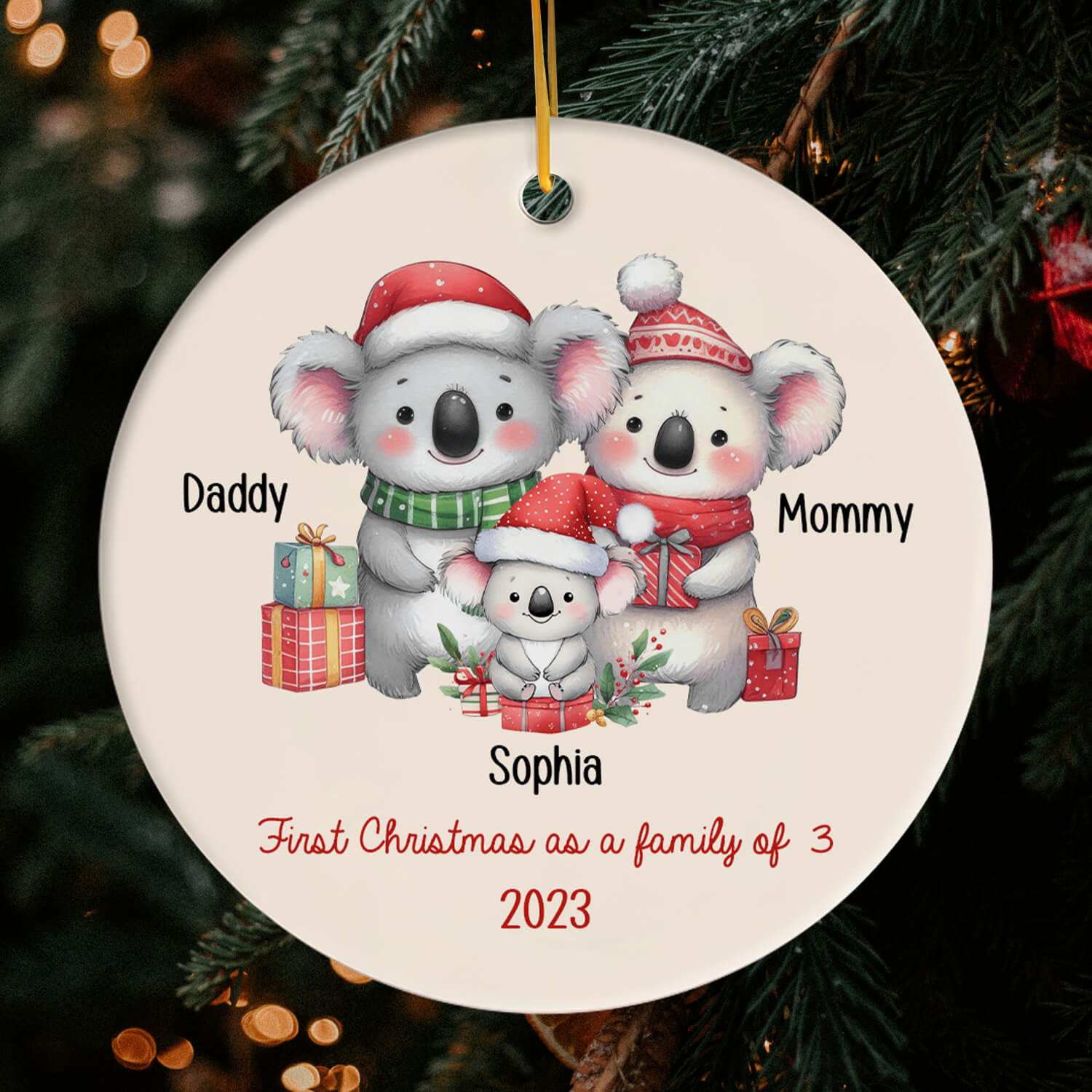 First Christmas As A Family - Personalized First Christmas gift
