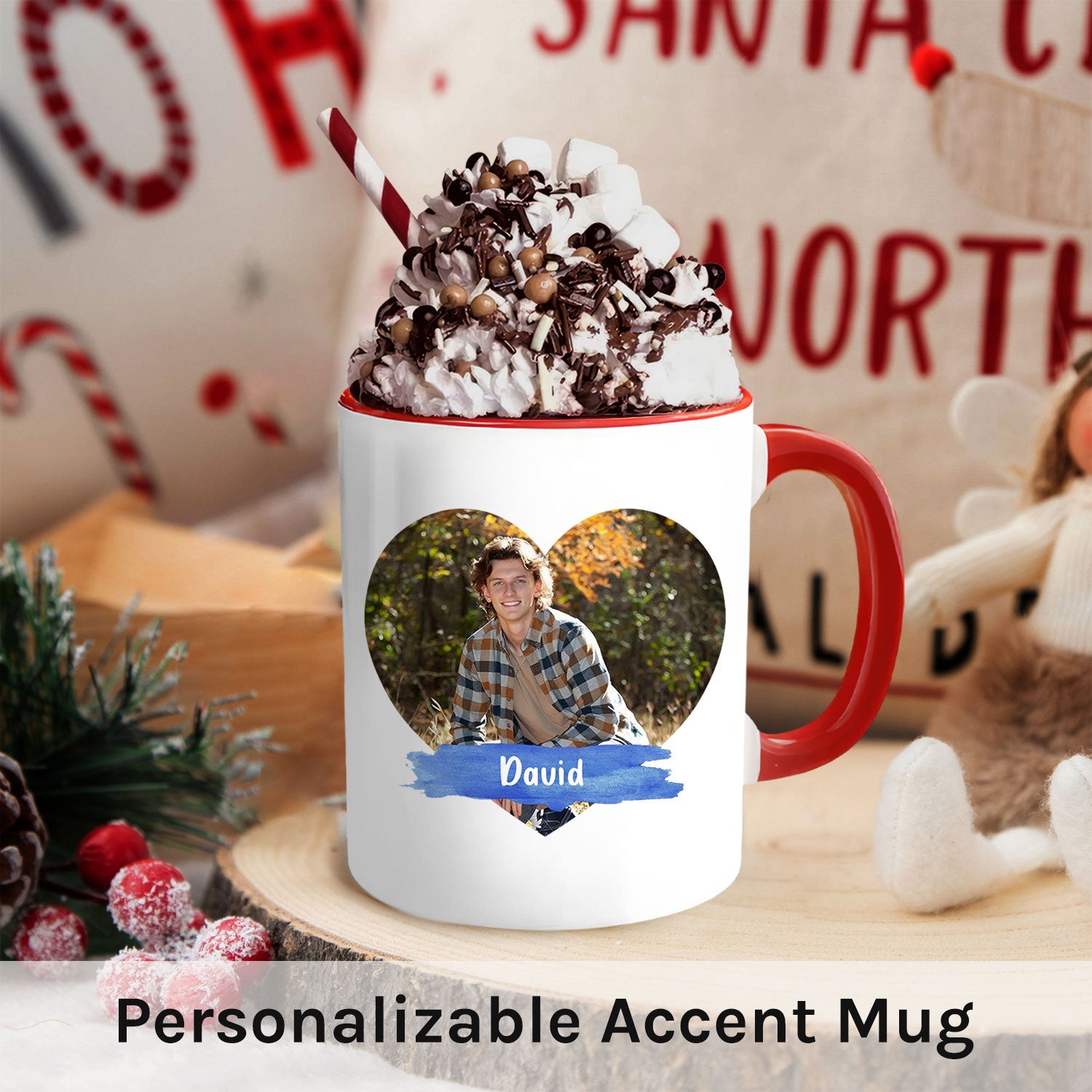 Happy Father's Day - Personalized Father's Day gift For Husband or Boyfriend - Custom Accent Mug - MyMindfulGifts