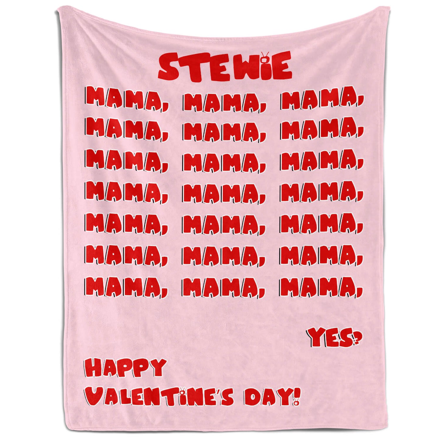 Funny Valentines - Mama - Personalized Valentine's Day gift For Mom - Custom Blanket - MyMindfulGifts