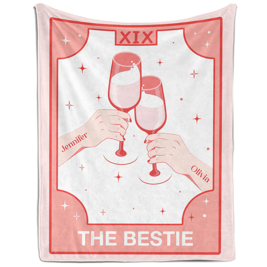 The Bestie - Personalized Galetine's Day, Birthday or Christmas gift For Friends - Custom Blanket - MyMindfulGifts