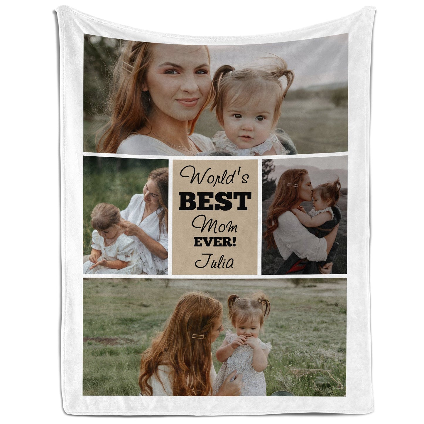 World's Best Mom - Personalized Mother's Day, Birthday, Valentine's Day or Christmas gift For Mom - Custom Blanket - MyMindfulGifts