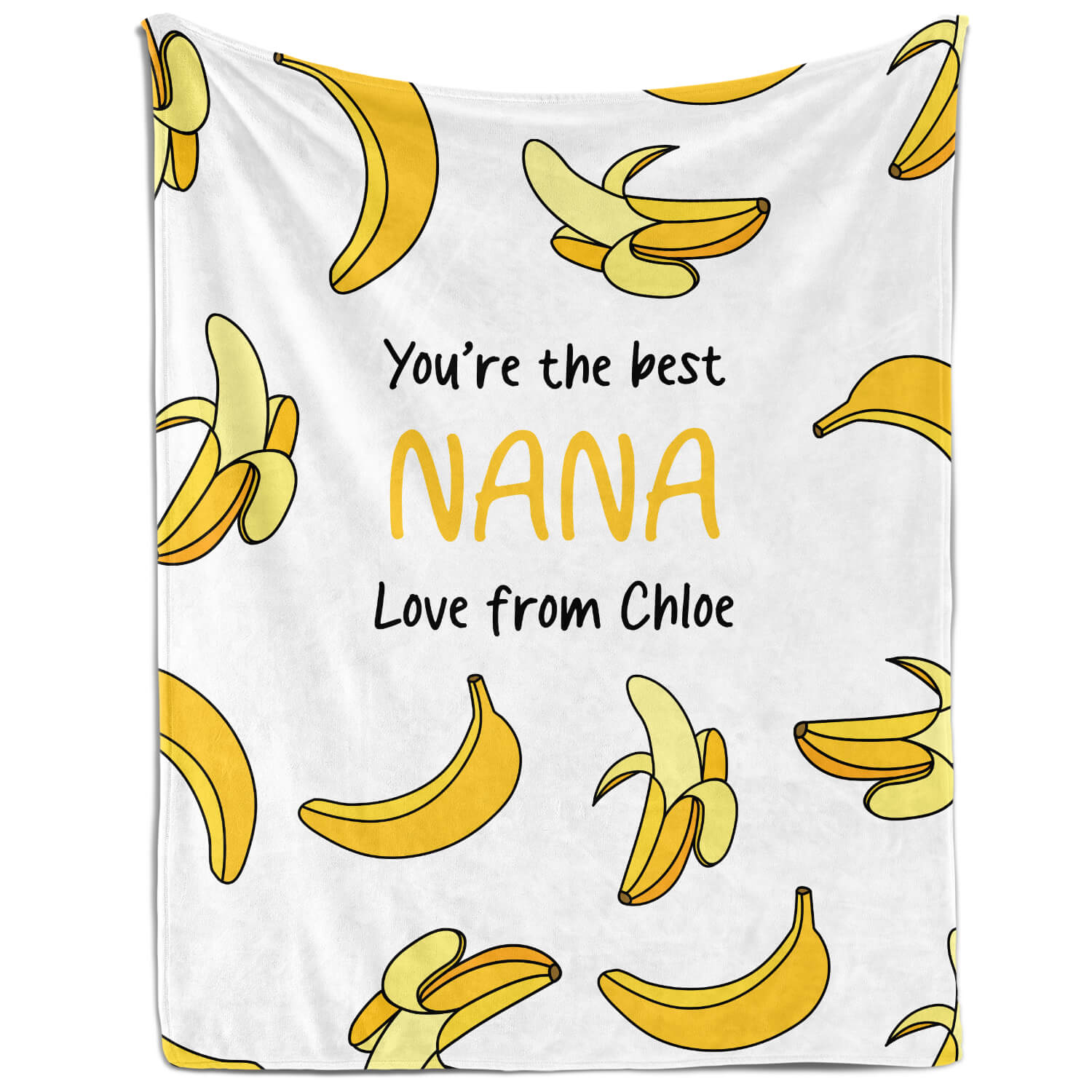 You're The Best Nana - Personalized Mother's Day, Birthday, Valentine's Day or Christmas gift For Grandma - Custom Blanket - MyMindfulGifts