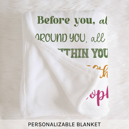 You've Been Loved For 50 Years - Personalized 50th Birthday gift For 50 Year Old Women - Custom Blanket - MyMindfulGifts