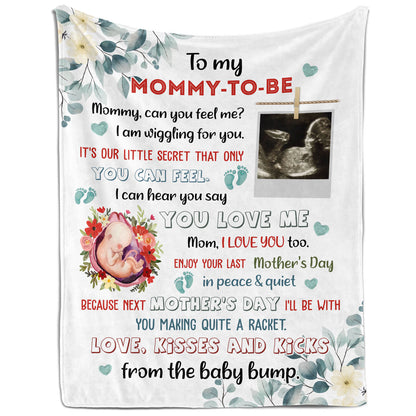 To My Mommy To Be - Personalized  gift For Mom To Be - Custom Blanket - MyMindfulGifts