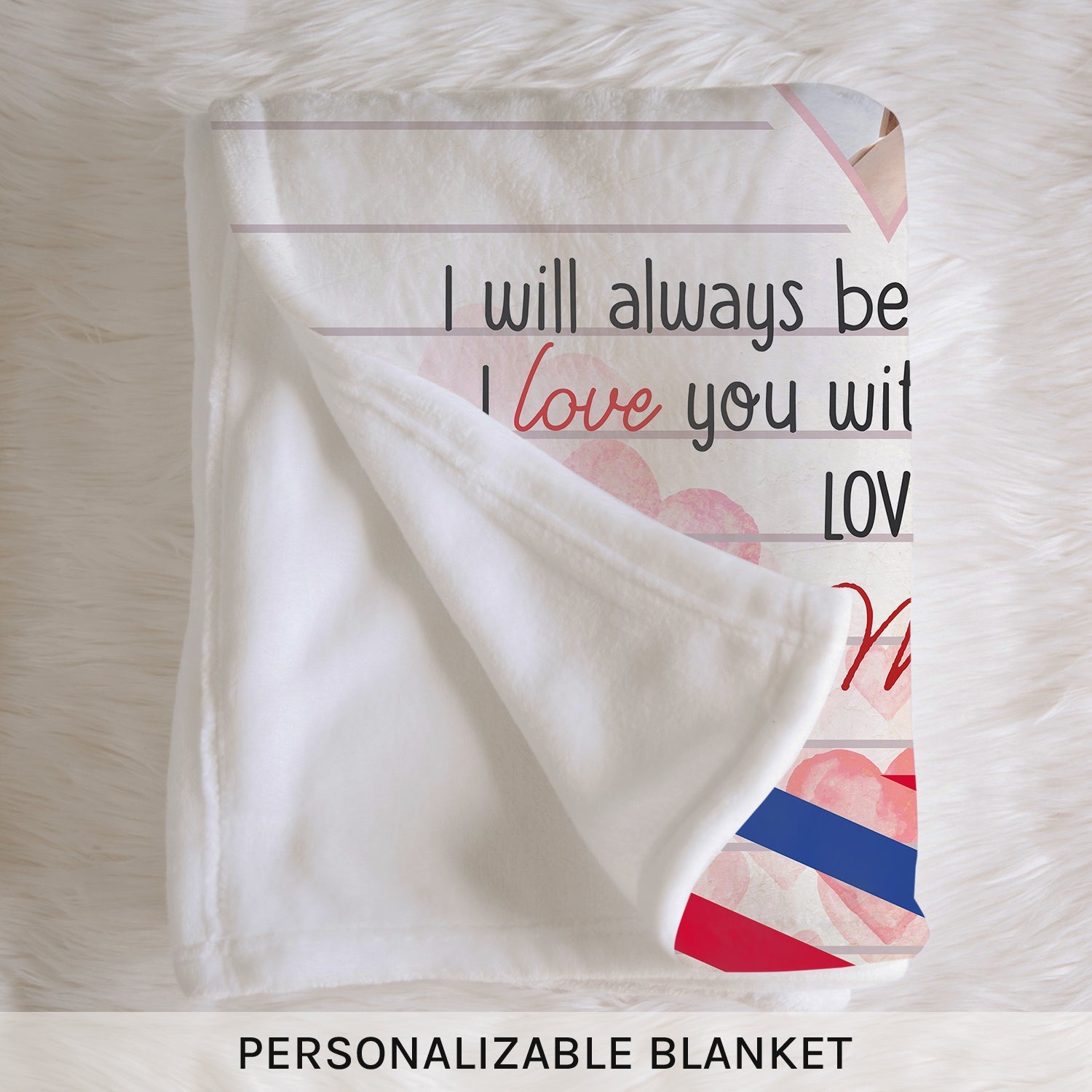 I Will Always Be Your Little Girl - Personalized  gift For Mom From Daughter - Custom Blanket - MyMindfulGifts