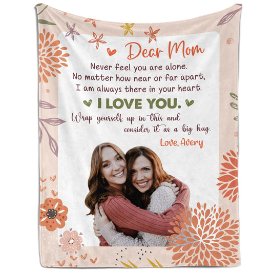 I Love You - Personalized  gift For Mom - Custom Blanket - MyMindfulGifts