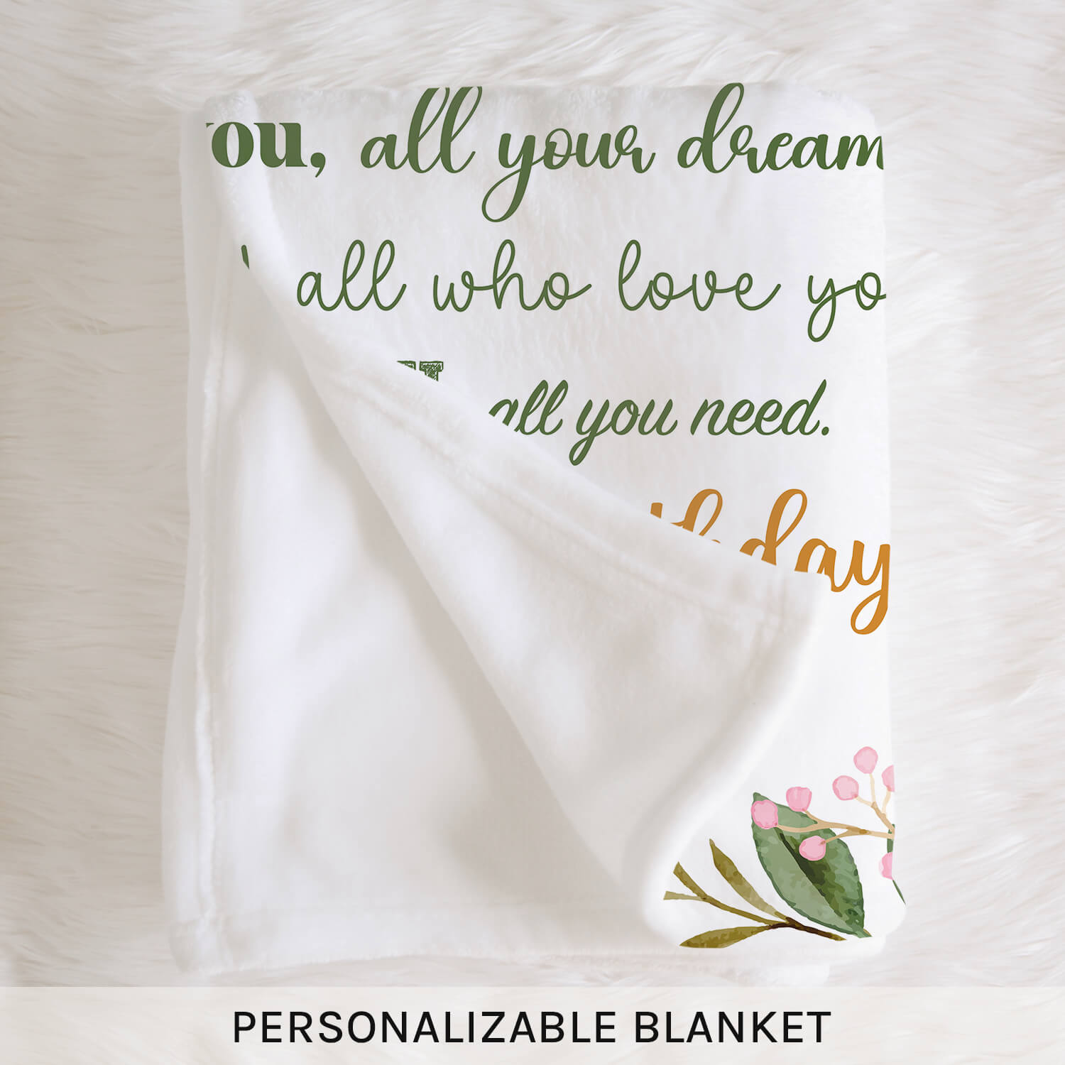 You've Been Loved For 19 Years - Personalized 19th Birthday gift For 19 Year Old Girl - Custom Blanket - MyMindfulGifts