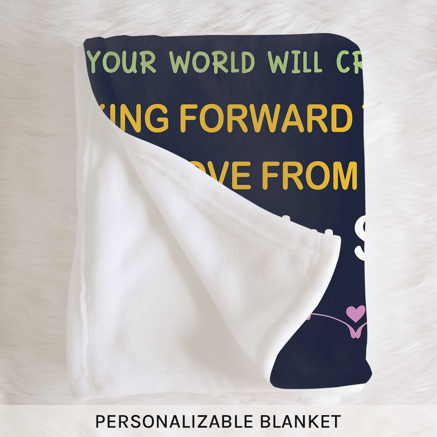 To My Daddy - Personalized  gift For Dad To Be - Custom Blanket - MyMindfulGifts