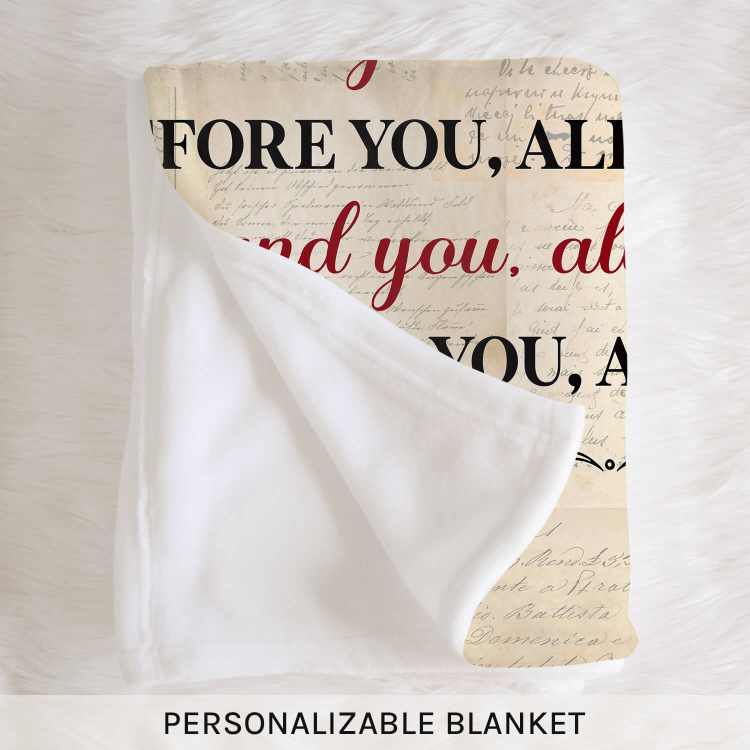 You Have Been Loved For 43 Years - Personalized 43rd Birthday gift For 43 Year Old Women - Custom Blanket - MyMindfulGifts