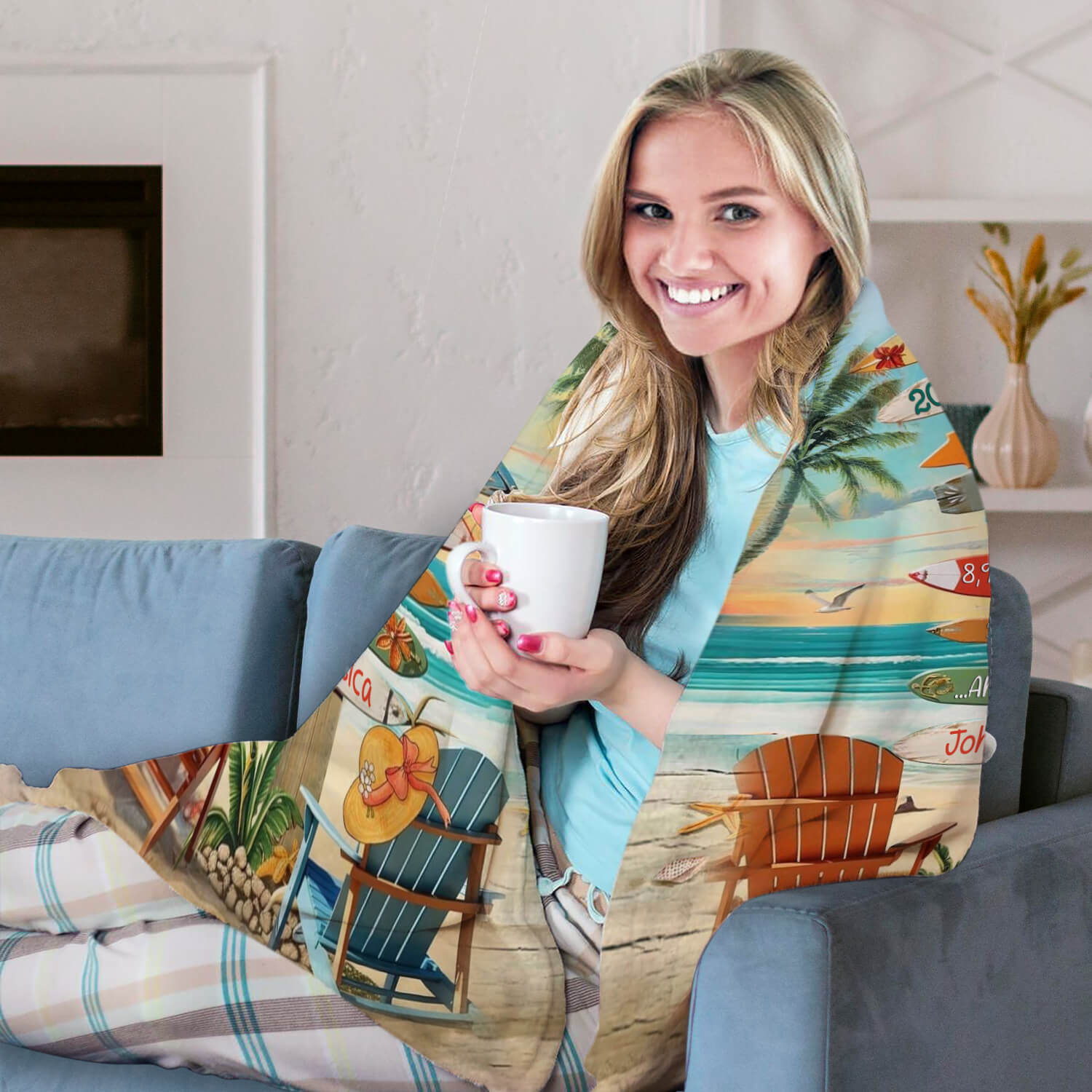 17 Years Personalized 17 Year Anniversary gift For Husband or Wife Custom Blanket MyMindfulGifts