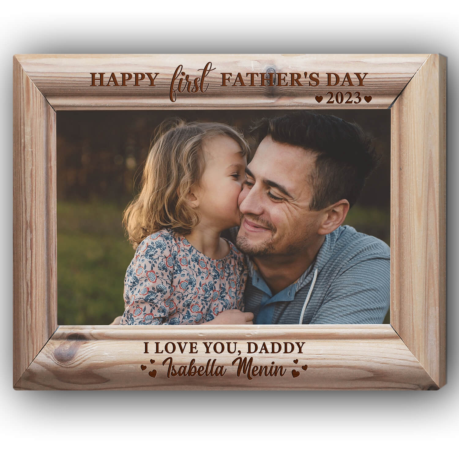 I love you, Daddy - Personalized Father's Day gift for Dad - Custom Canvas Print - MyMindfulGifts