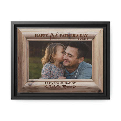 I love you, Daddy - Personalized Father's Day gift for Dad - Custom Canvas Print - MyMindfulGifts