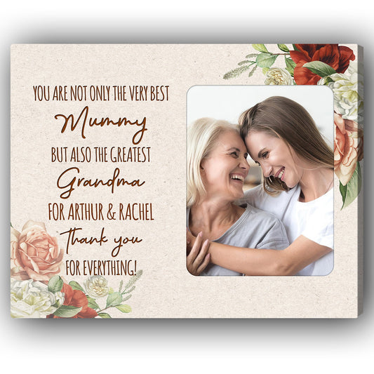 The Greatest Grandma - Personalized Mother's Day, Birthday, Valentine's Day or Christmas gift For Grandma - Custom Canvas Print - MyMindfulGifts