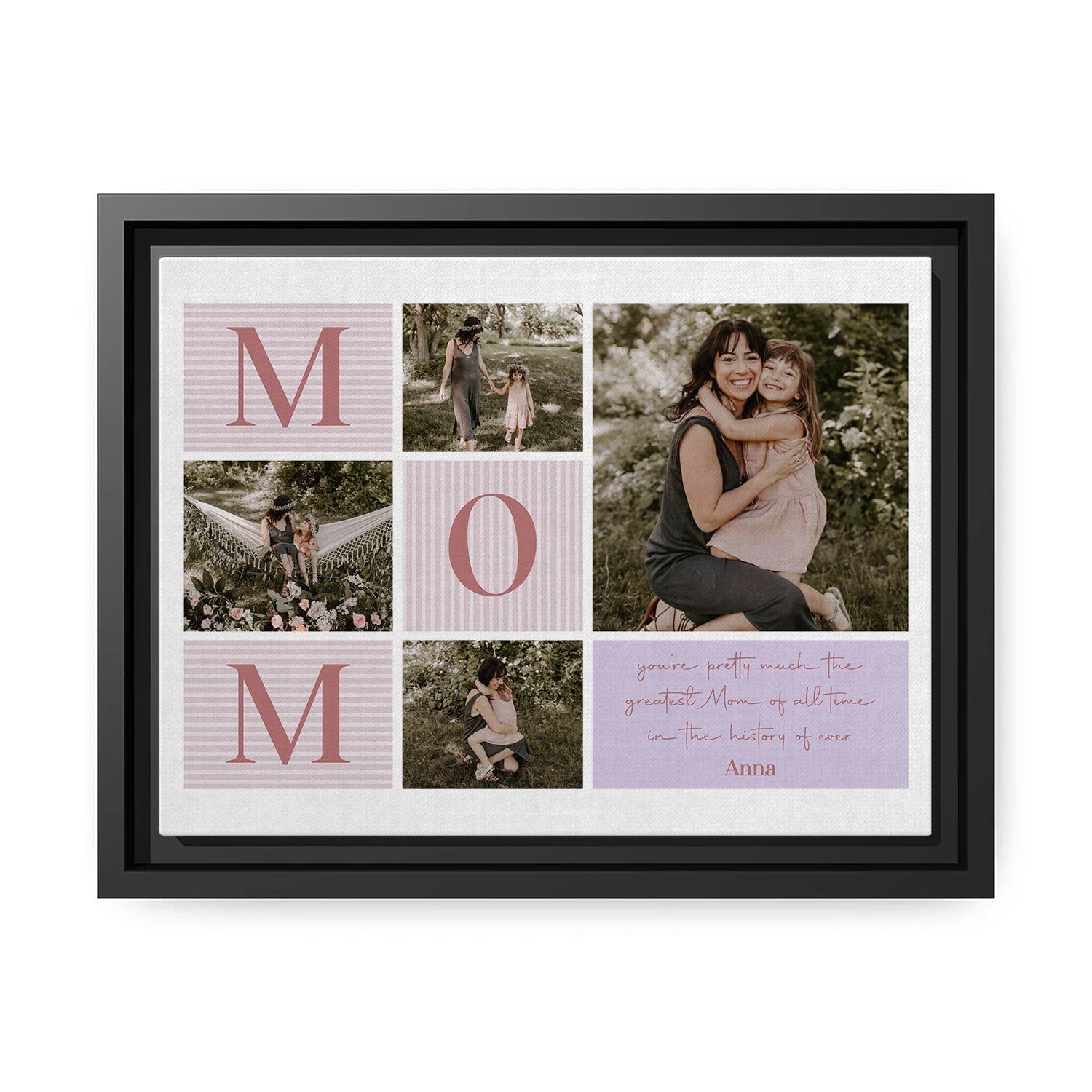 MOM - Personalized Mother's Day, Birthday, Valentine's Day or Christmas gift For Mom - Custom Canvas Print - MyMindfulGifts