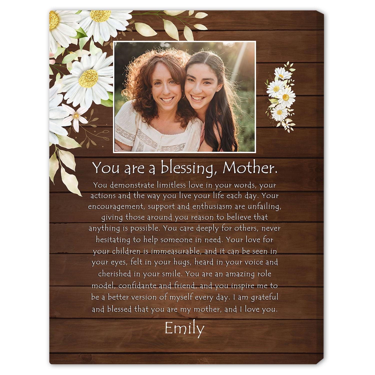 Mother Meaningful Religious Gift - Personalized  gift For Christian Mom - Custom Canvas Print - MyMindfulGifts