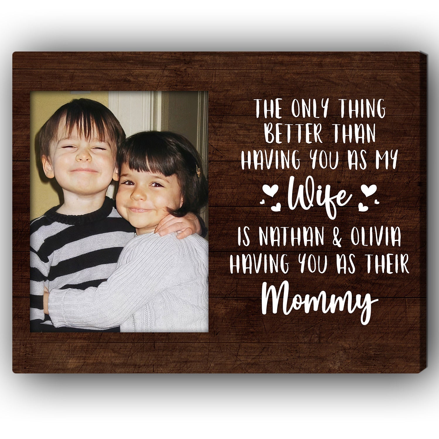 The Only Thing Better Than Having You As My Wife - Personalized  gift For Wife - Custom Canvas Print - MyMindfulGifts