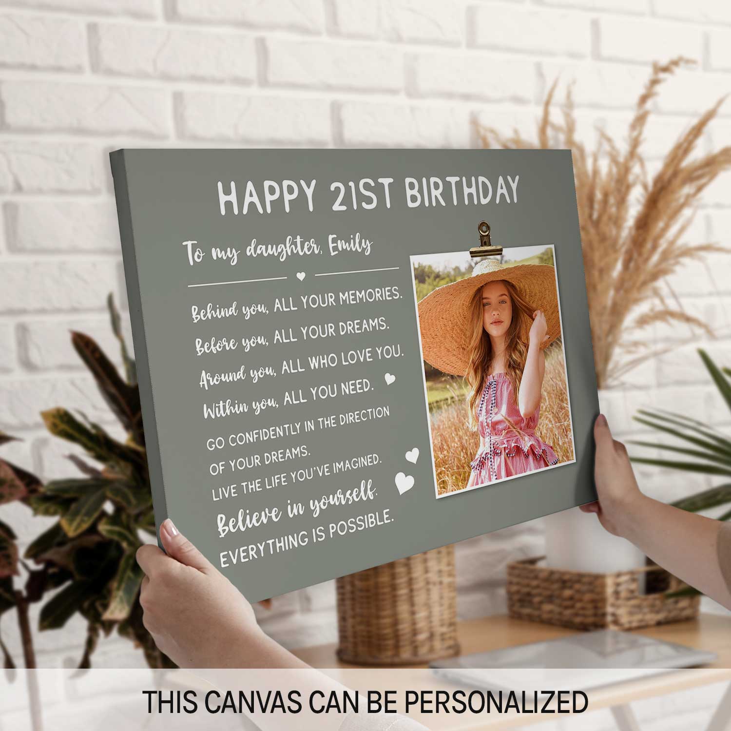 Happy 21st Birthday - Personalized 21st Birthday gift For Daughter