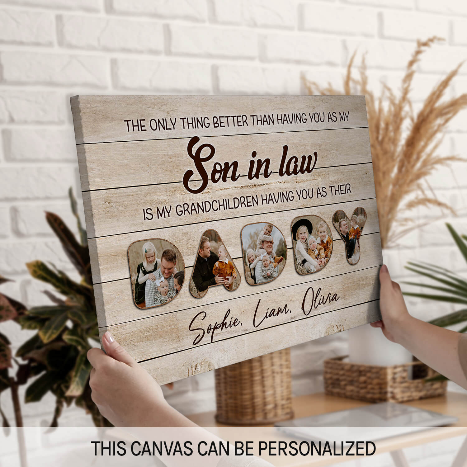 The Only Thing Better Than Having You As My Son In Law - Personalized  gift For Son In Law - Custom Canvas Print - MyMindfulGifts