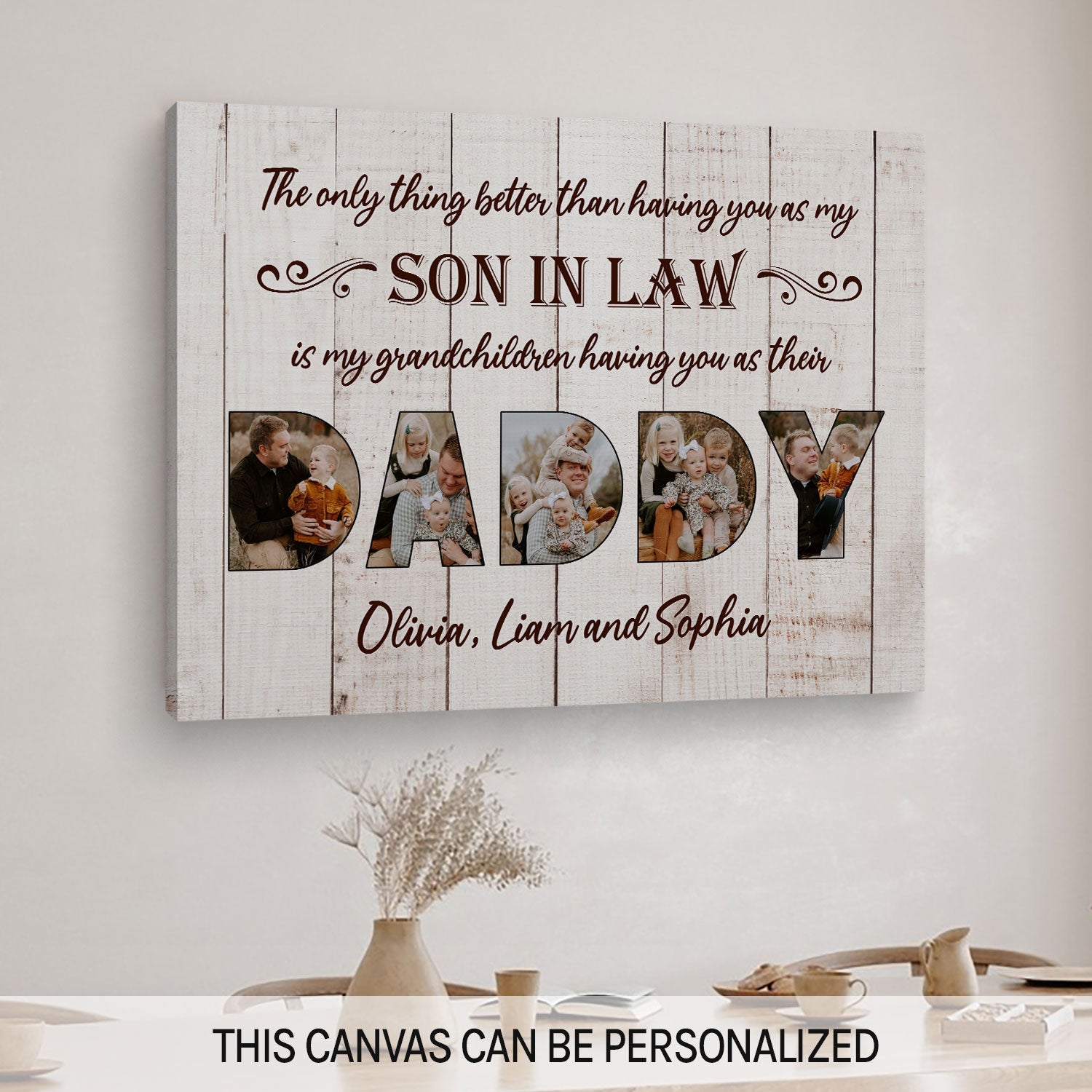 The Only Thing Better Than Having You As Our Son In Law - Personalized  gift For Son In Law - Custom Canvas Print - MyMindfulGifts