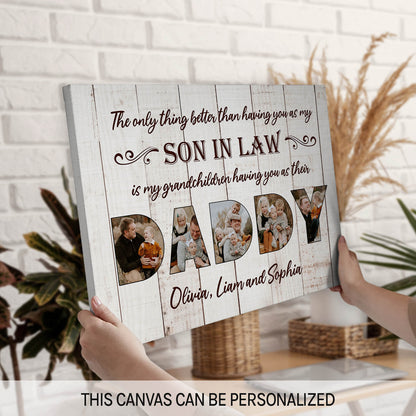The Only Thing Better Than Having You As Our Son In Law - Personalized  gift For Son In Law - Custom Canvas Print - MyMindfulGifts