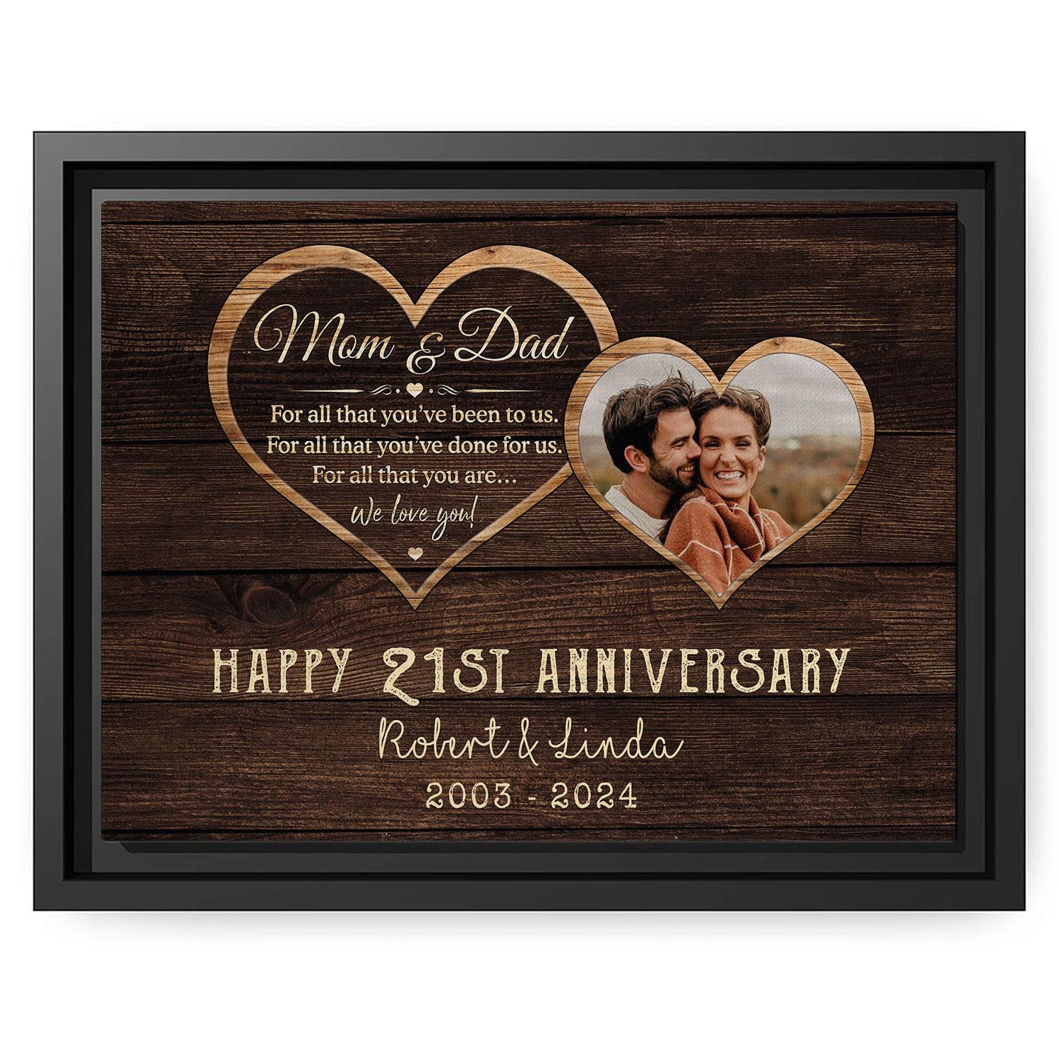For Wife 21 Year Anniversary Gift Traditional And Modern Exploring