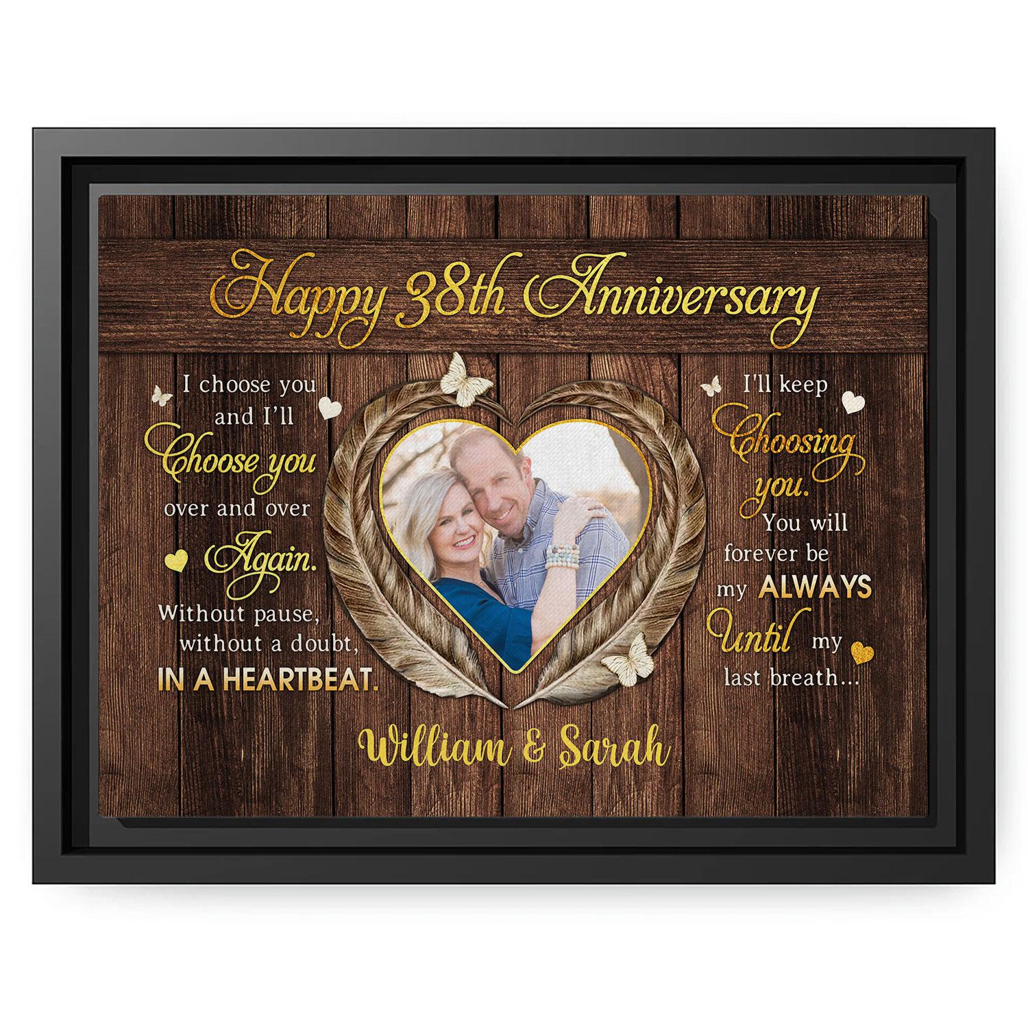 38 year wedding anniversary gift ideas | Honestweddingadvice.com