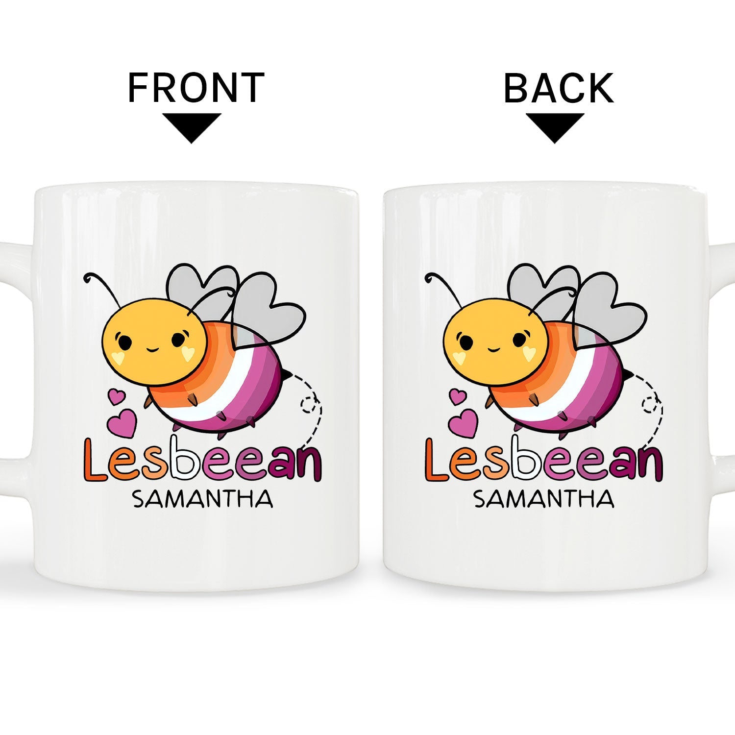 Lesbeean - Personalized Birthday or Christmas gift For Lesbian - Custom Mug - MyMindfulGifts