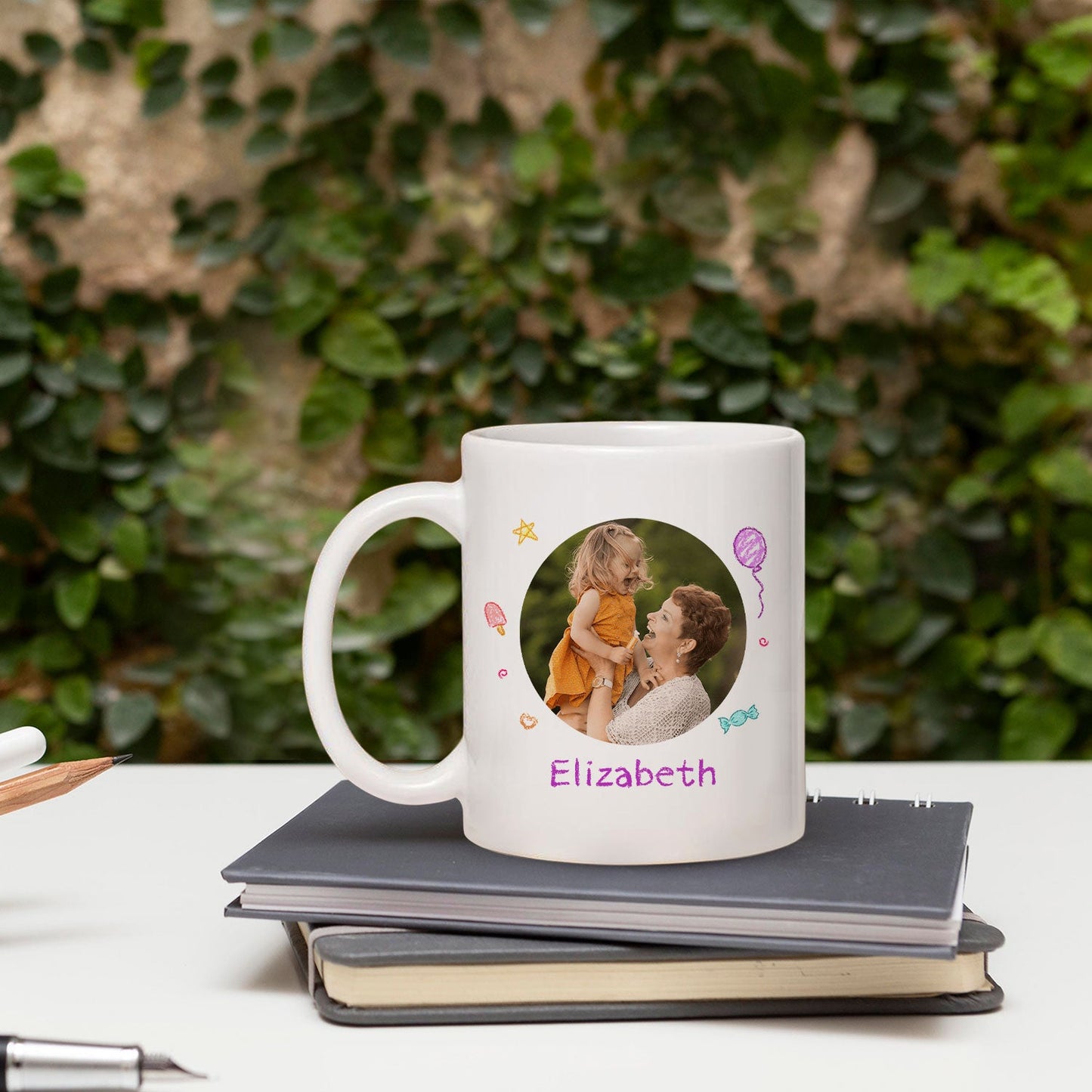 Love You Grandma - Personalized Mother's Day, Birthday, Valentine's Day or Christmas gift For Grandma - Custom Mug - MyMindfulGifts