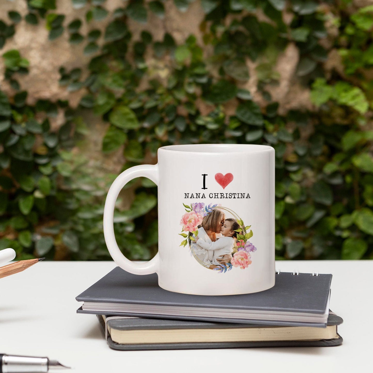 I Love Nana - Personalized Mother's Day, Birthday, Valentine's Day or Christmas gift For Grandma - Custom Mug - MyMindfulGifts