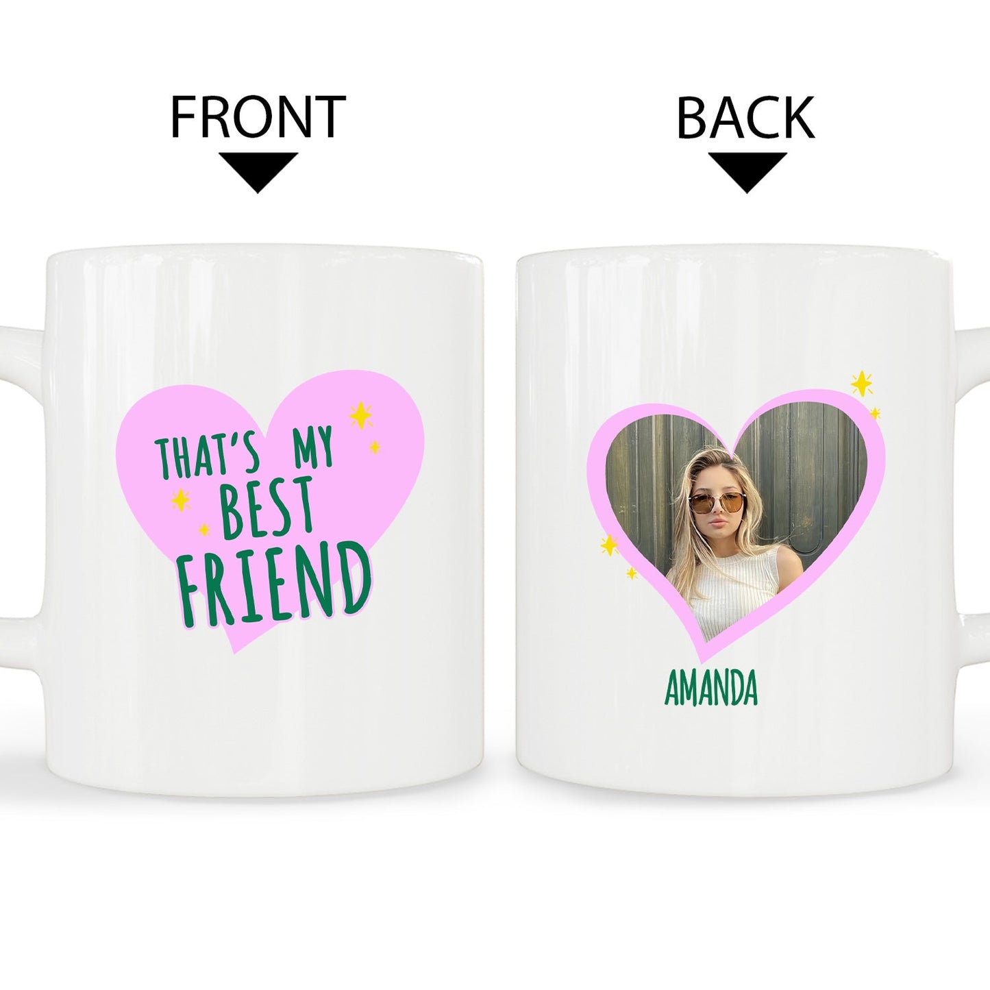 That's My Best Friend - Personalized Galentine's Day, Birthday or Christmas gift For Friends - Custom Mug - MyMindfulGifts