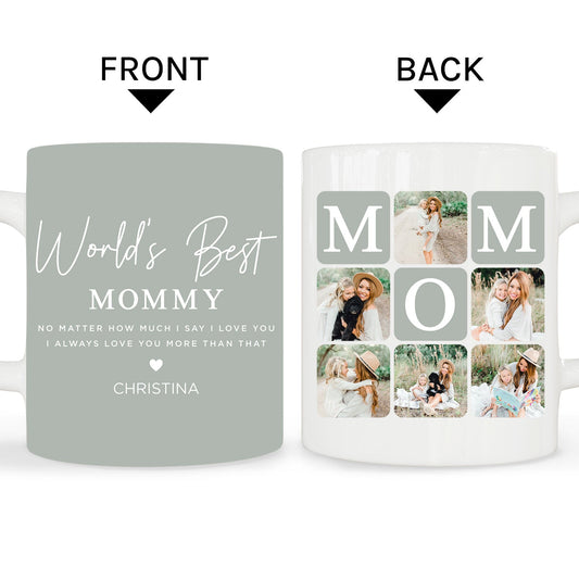 World's Best Mommy - Personalized Mother's Day, Birthday, Valentine's Day or Christmas gift For Mom - Custom Mug - MyMindfulGifts