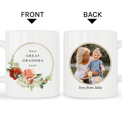 Best Great Grandma Ever - Personalized Mother's Day, Birthday, Valentine's Day or Christmas gift For Great Grandma - Custom Mug - MyMindfulGifts
