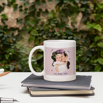 You Make Love Visible - Personalized  gift For Mom - Custom Mug - MyMindfulGifts