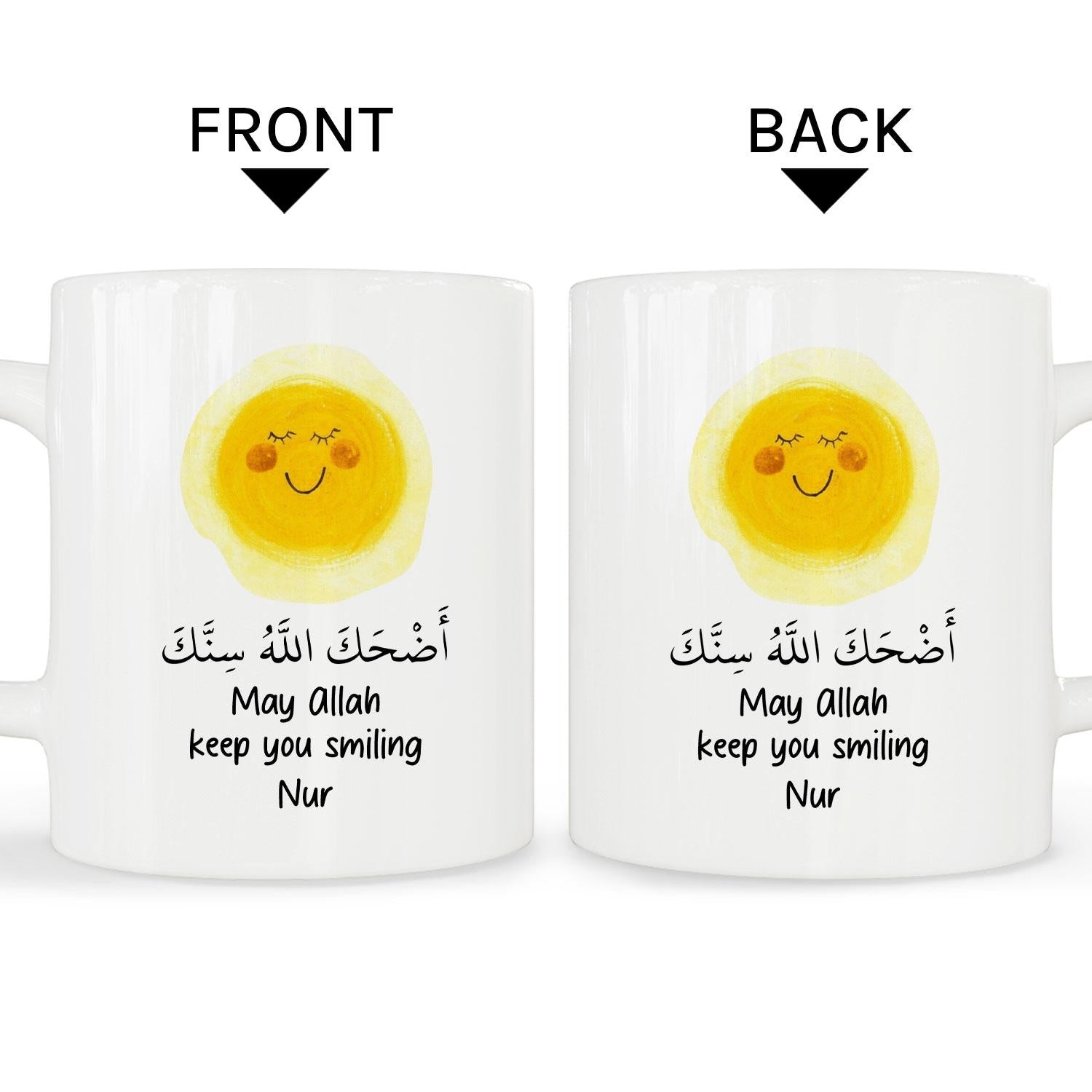 May Allah Keep You Smiling - Personalized  gift  - Custom Mug - MyMindfulGifts