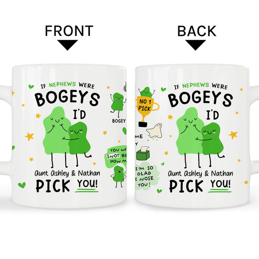 If Nephews Were Bogeys, I'd Pick You - Personalized  gift For Nephew - Custom Mug - MyMindfulGifts