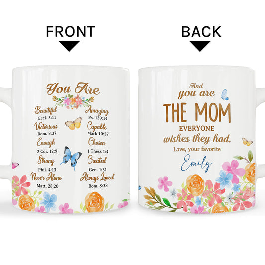 You Are The Mom Everyone Wishes They Had - Personalized  gift For Christian Mom - Custom Mug - MyMindfulGifts