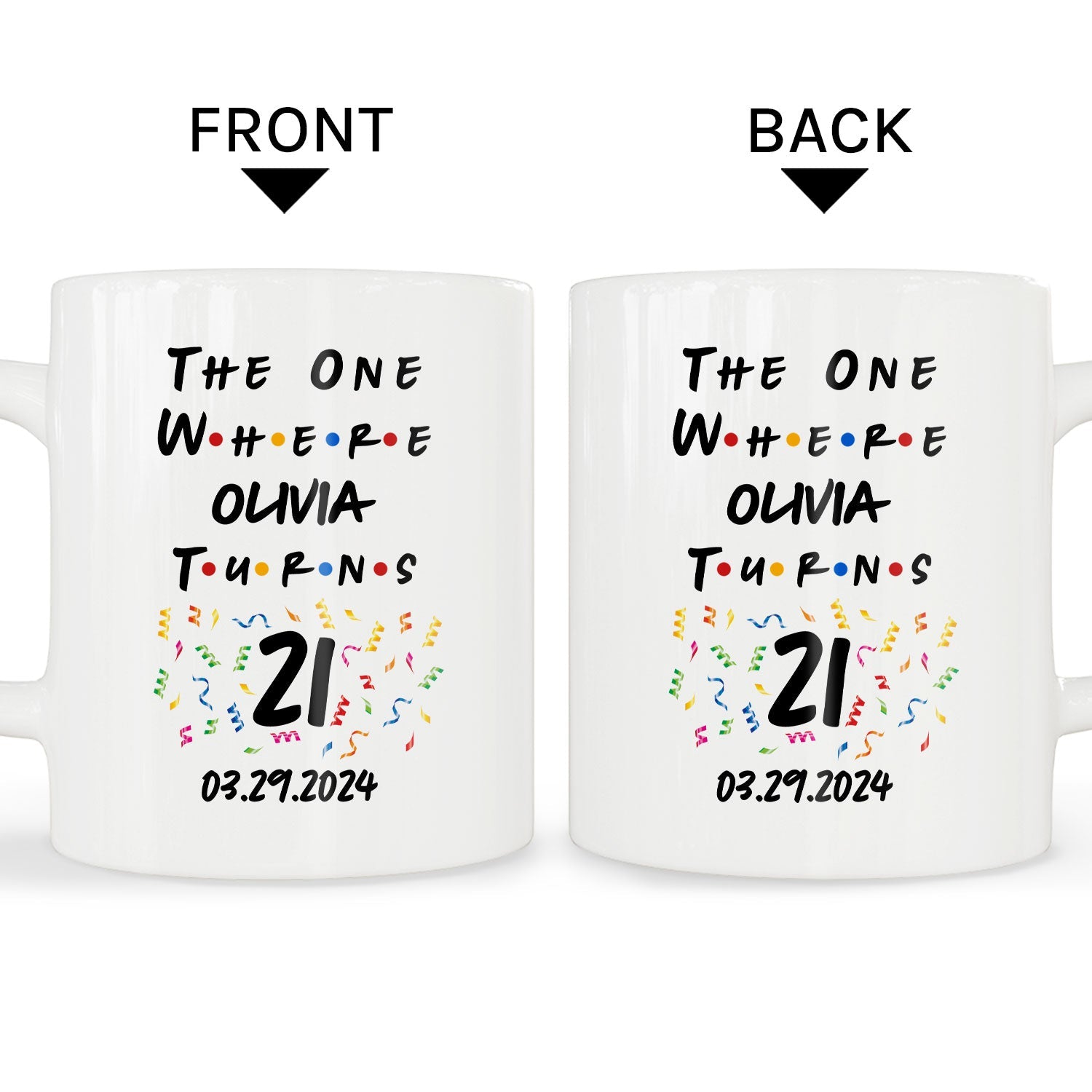 The One Where I Turn 21 - Personalized 21st Birthday gift For 21 Year Old - Custom Mug - MyMindfulGifts