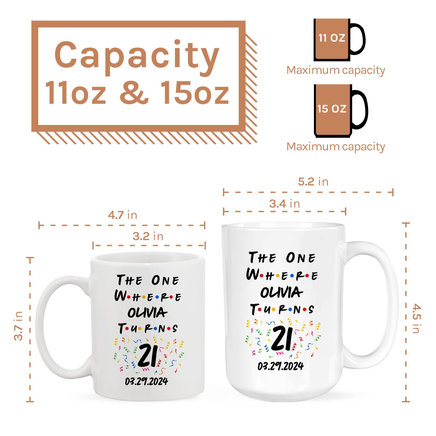 The One Where I Turn 21 - Personalized 21st Birthday gift For 21 Year Old - Custom Mug - MyMindfulGifts