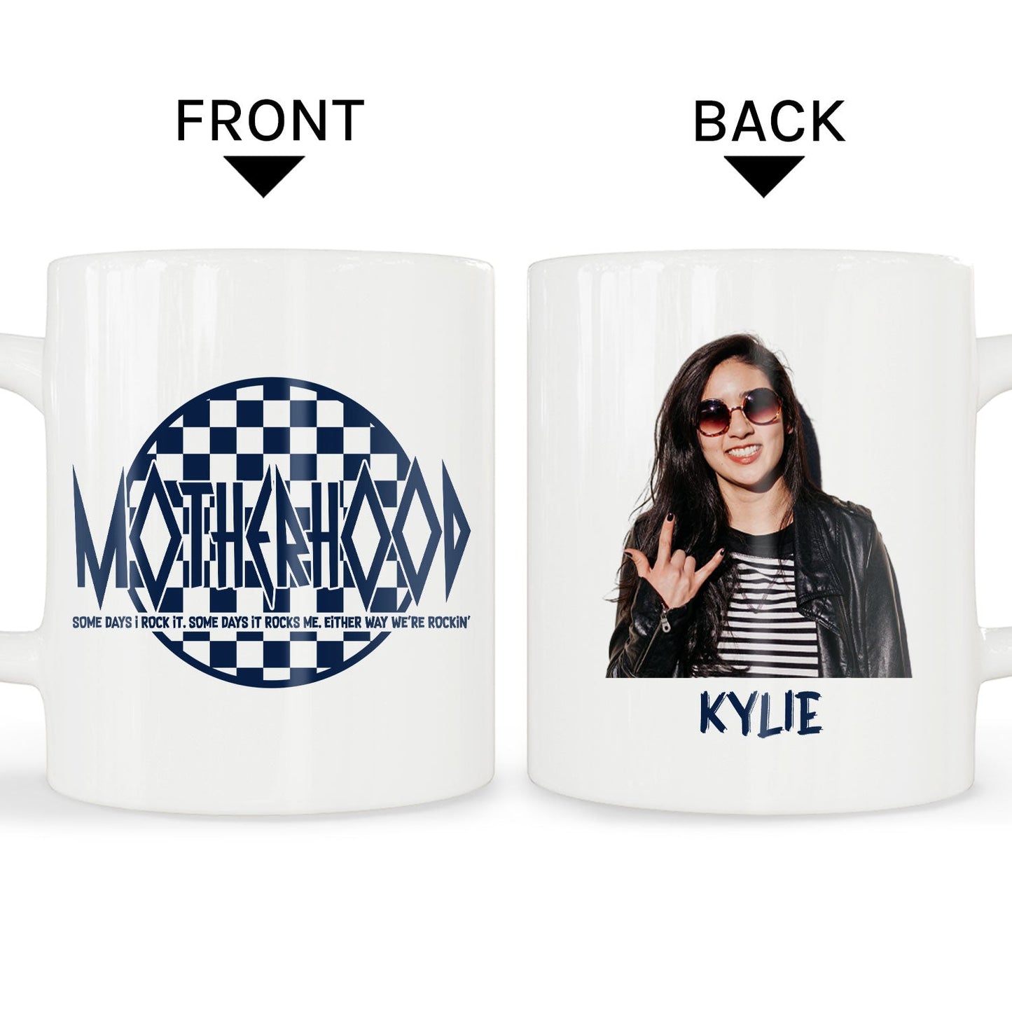 Motherhood Rock - Personalized  gift For Mom - Custom Mug - MyMindfulGifts