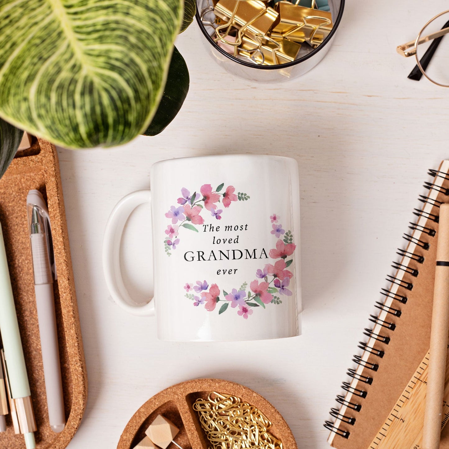 The Most Loved Grandma - Personalized  gift For Grandma - Custom Mug - MyMindfulGifts