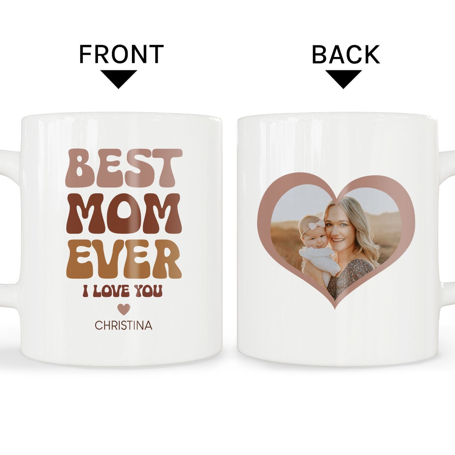 Best Mom Ever - Personalized  gift For Mom - Custom Mug - MyMindfulGifts