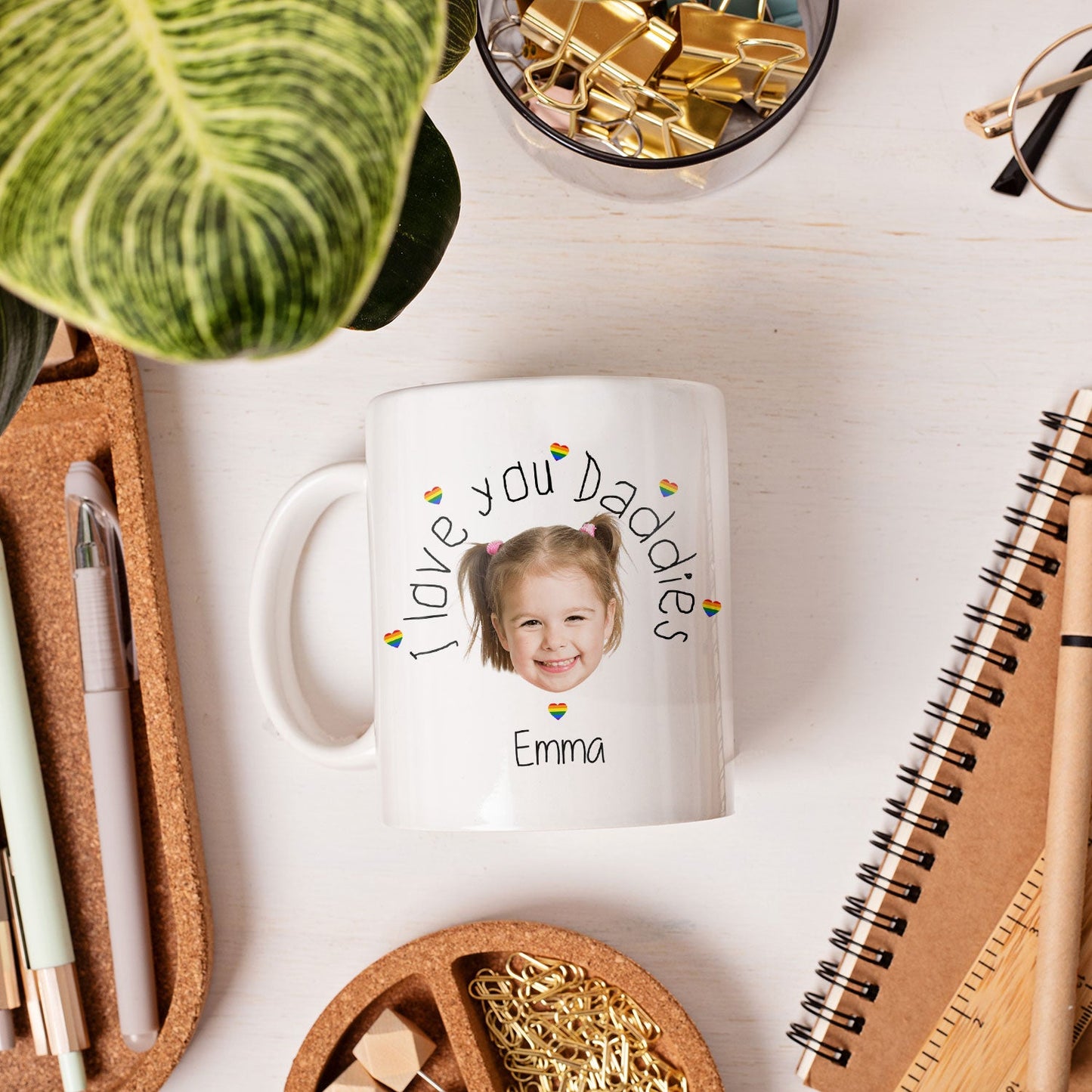 I Love You Daddies - Personalized  gift For Gay Dads - Custom Mug - MyMindfulGifts